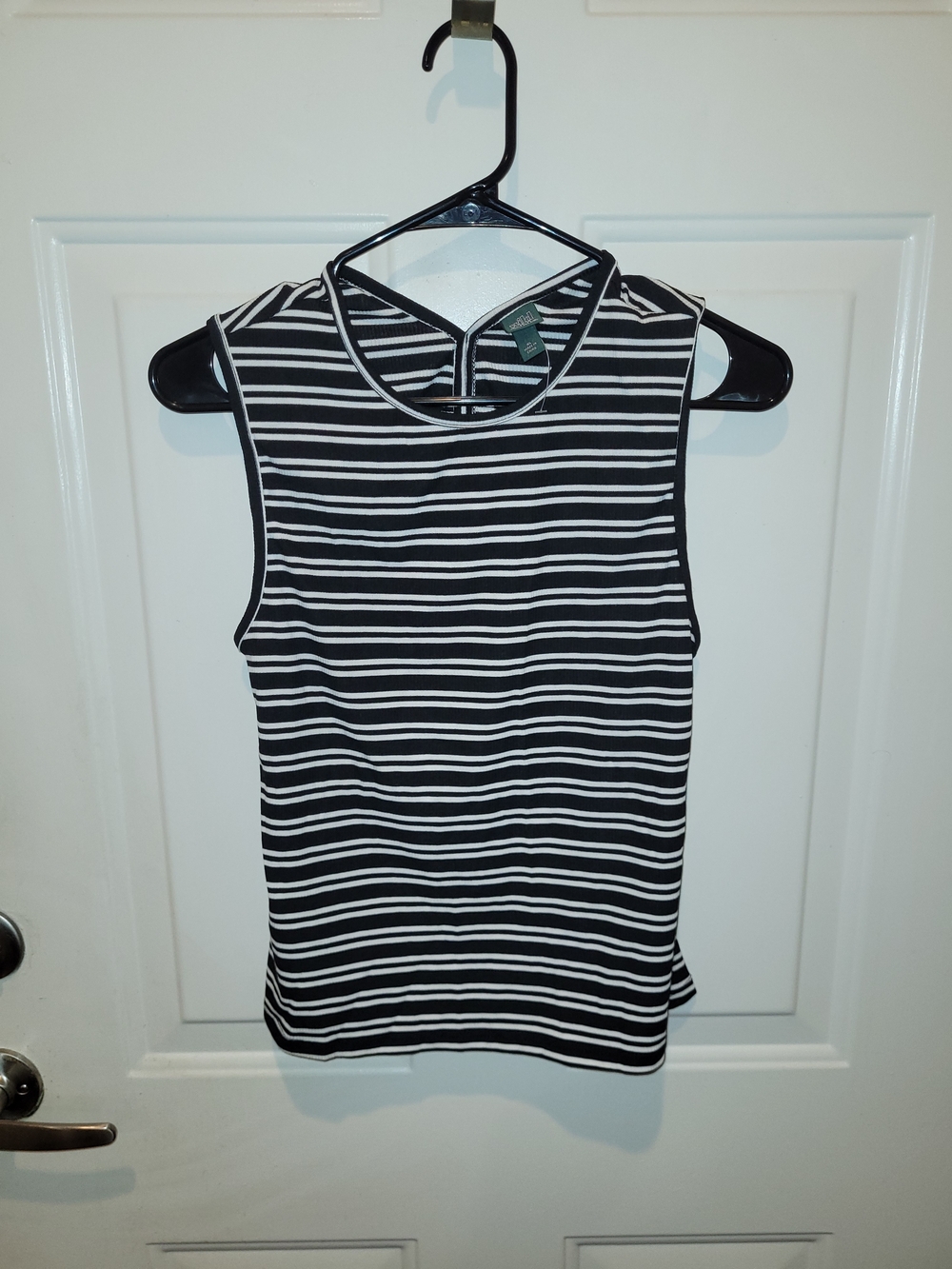 Wild Fable Black & White Striped Sleeveless Tank.